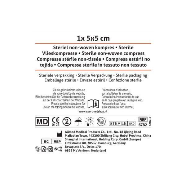 Bevaplast kompres non-woven 5x5 cmArtwork 6782-1