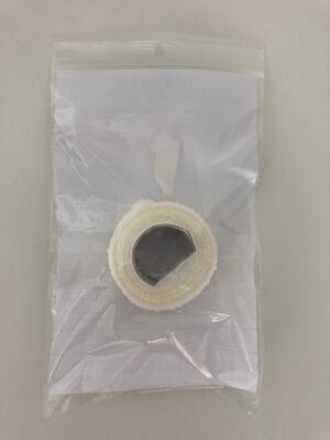 Product foto zelfhechtende bandage 2,5 x 450 wit