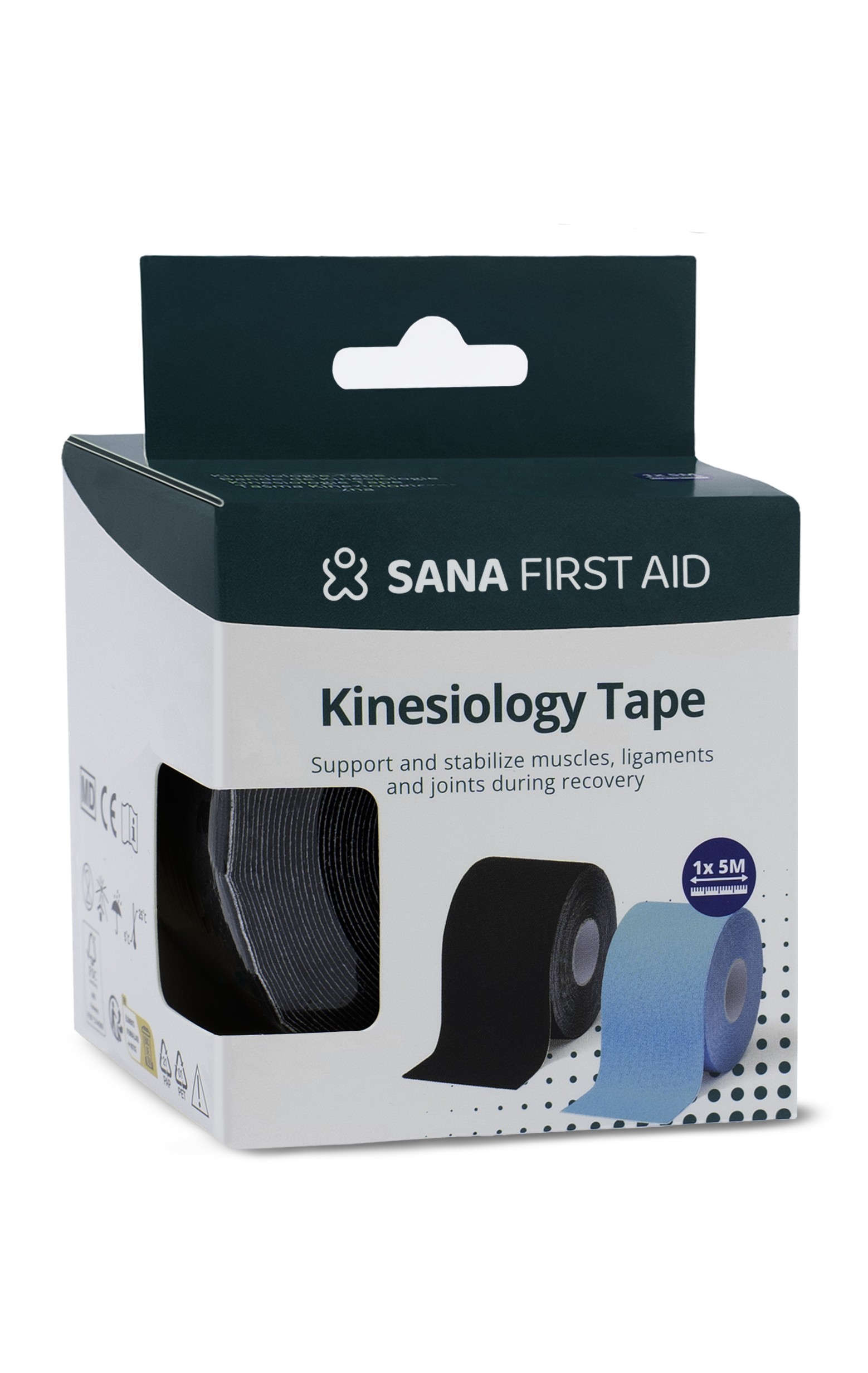 Sana First Aid Kinesiologietape 5x500 cm